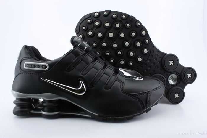 argentee et noire Nike Shox NZ populaires (3)